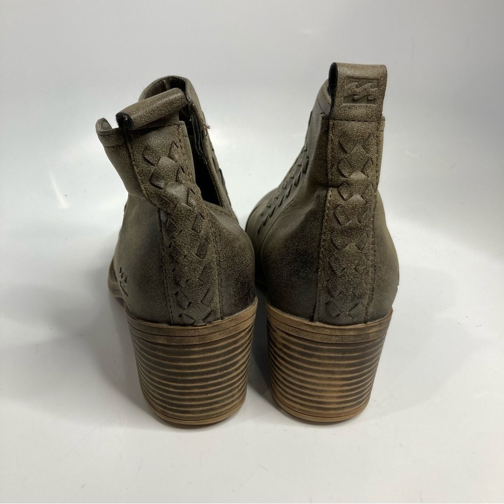 Billabong Faux Leather Ankle Boots Size 7 View 4